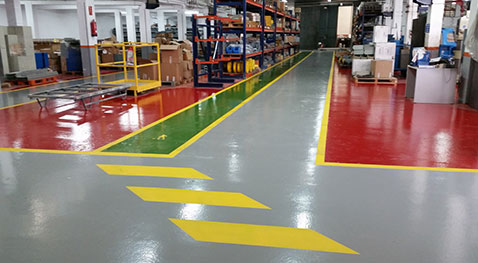 Trabajos de pavimentación en Ascensores Carbonell