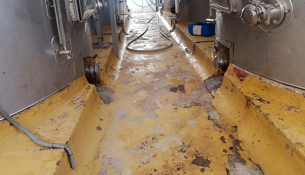 Fotografía previa de la zona de depósitos