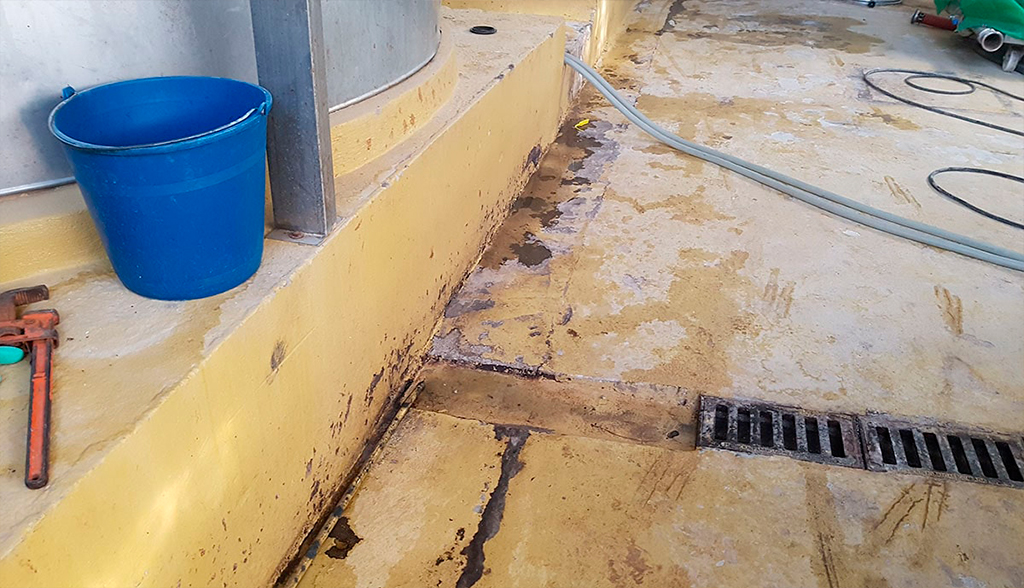 Fotografía del suelo previo